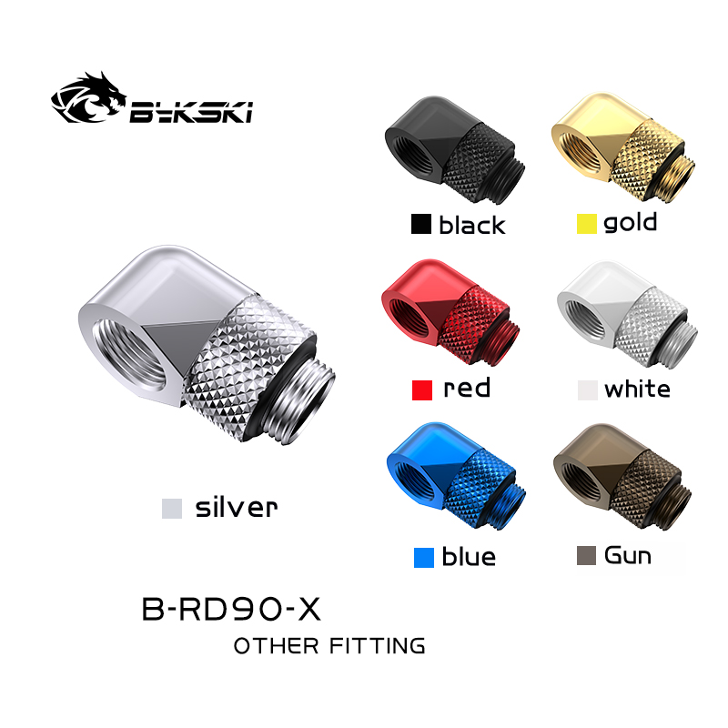 Pc Gaming Liquid Cooling - Bykski B-RD90-X 90-градусный латунный поворотный компрессионный