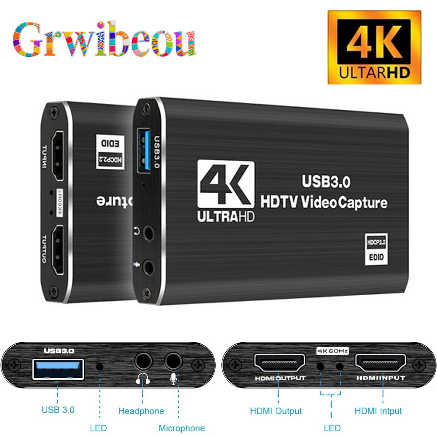 Sound Card Usb - 4K USB 3.0 карта видеозахвата HDMI-совместимый