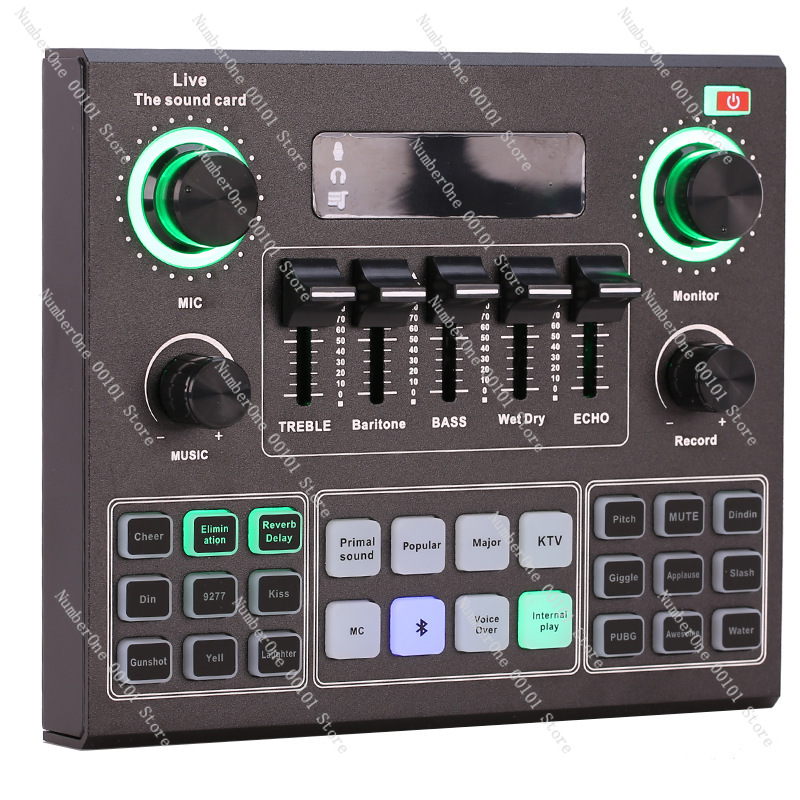 Sound Card Usb - Звуковая карта V9, набор микрофонов, звуковая