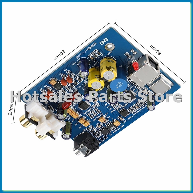 Sound Card Usb - Плата декодера Mini USB ES9028K2M+SA9023, аудиомодуль