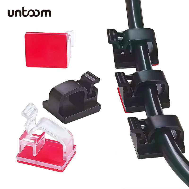Desk Cable Organizer - 20 шт. самоклеящихся зажимов для кабелей,