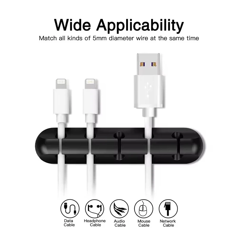 Силиконовый органайзер-фиксато – обзор и цена Desk Cable Organizer