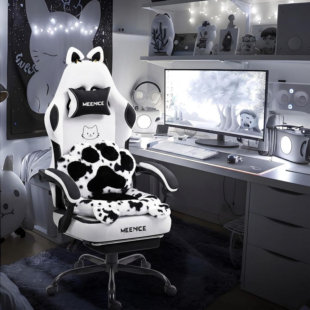 Игровое кресло с милыми кошачь – обзор и цена Pc Gaming Chair