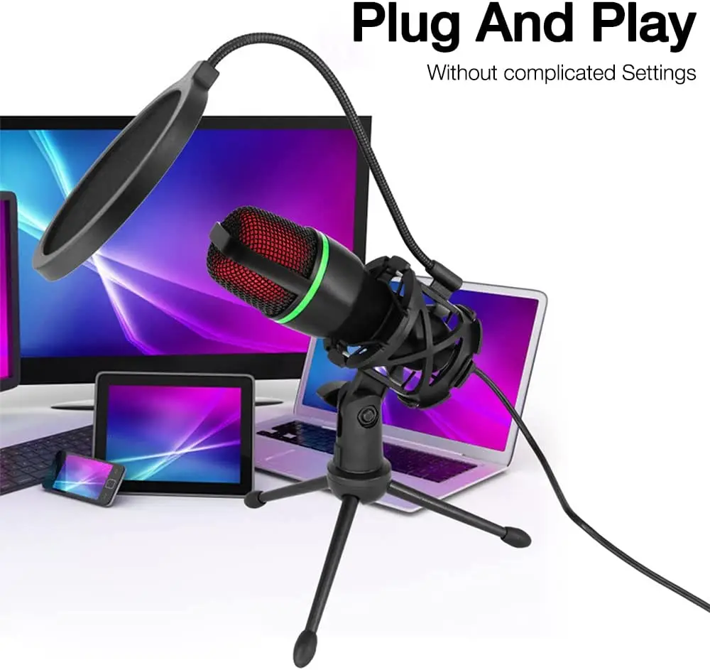 Конденсаторный микрофон USB пр – обзор и цена Pc Gaming Live Streaming