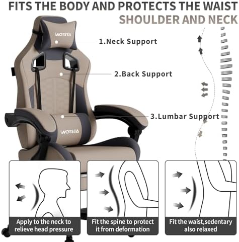 Игровое кресло с массажем, эрг – обзор и цена Pc Gaming Chair