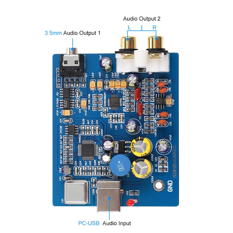 Плата декодера Mini USB ES9028 – обзор и цена Sound Card Usb
