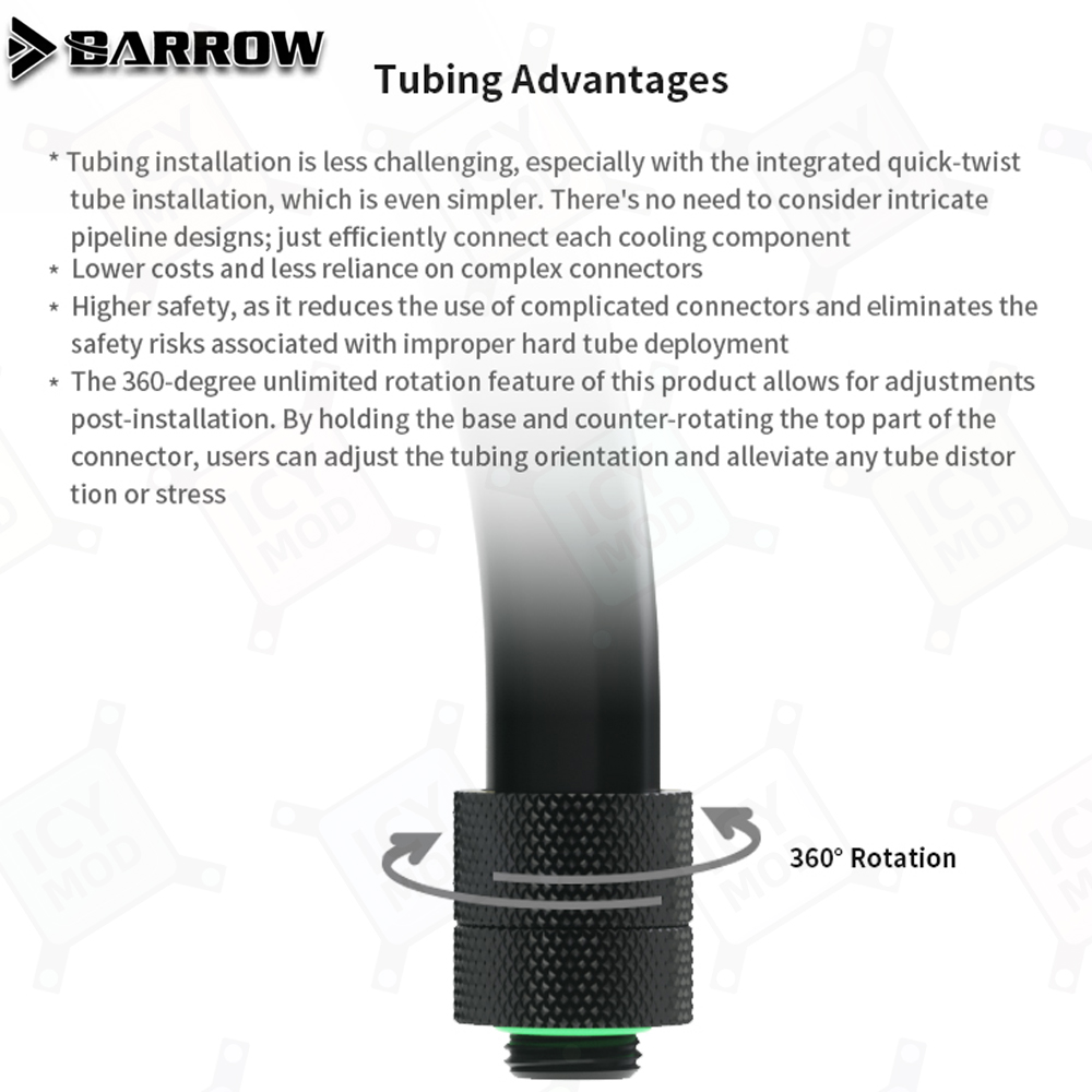Мягкая трубка Barrow AIO EPDM  – обзор и цена Pc Gaming Liquid Cooling