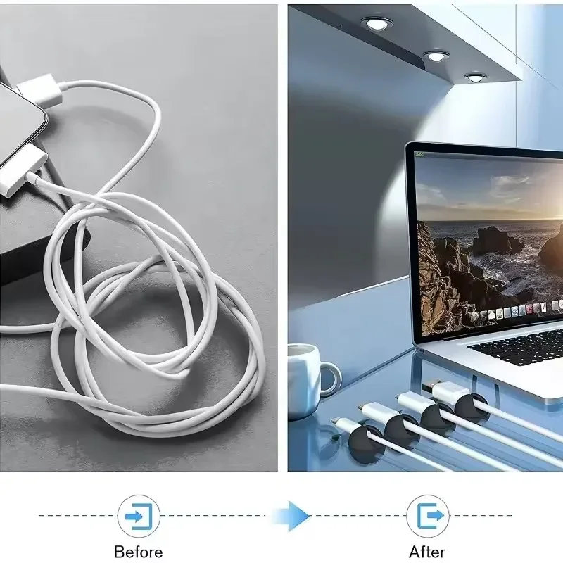5/50 шт. настольные настенные  – обзор и цена Desk Cable Organizer