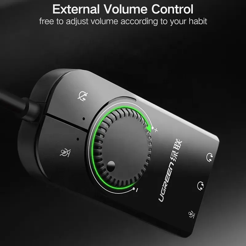 Звуковая карта UGREEN USB Внеш – обзор и цена Sound Card Usb