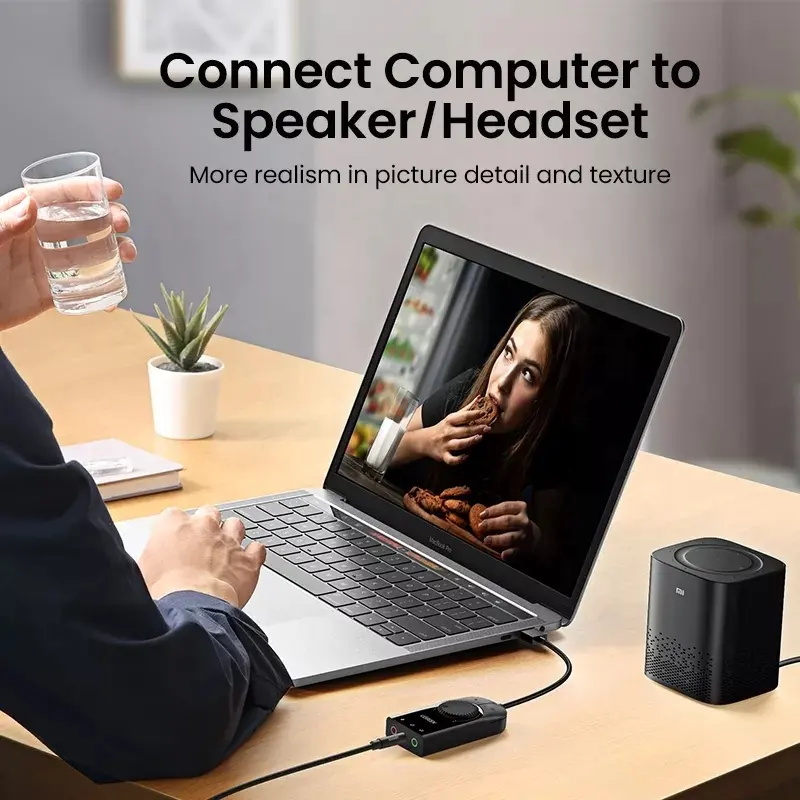 Звуковая карта UGREEN USB Внеш – обзор и цена Sound Card Usb