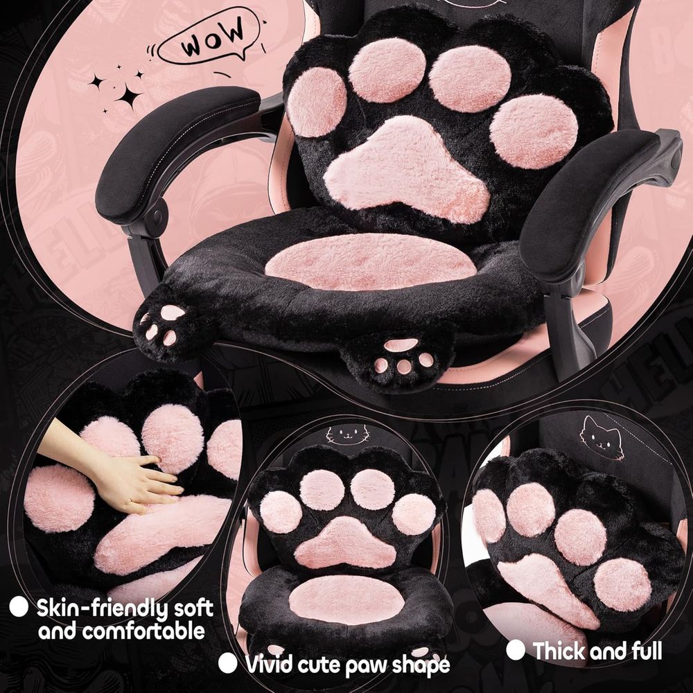 Розовое игровое кресло с милым – обзор и цена Pc Gaming Chair
